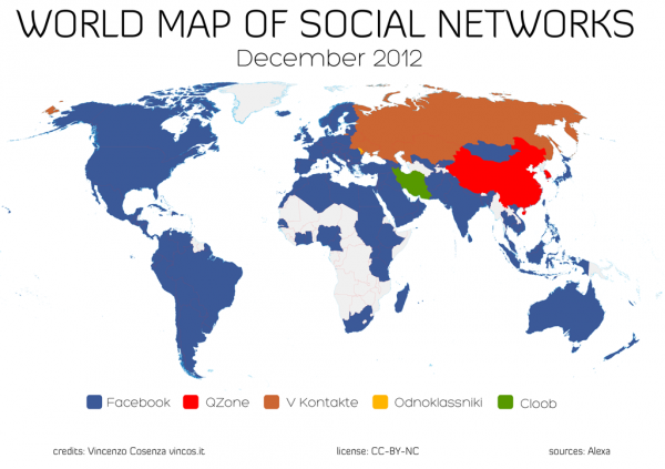 World Map of Social Networks: Vincos Blog