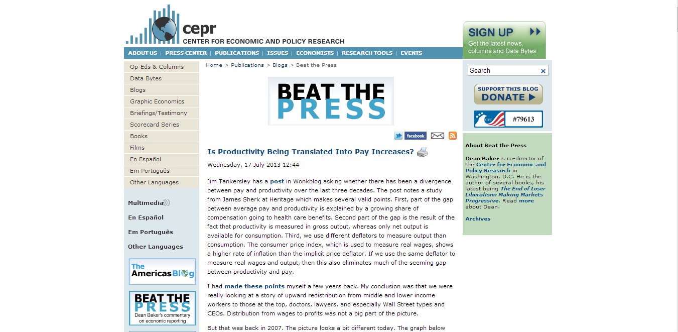 Beat the Press (CEPR)