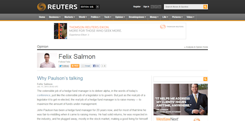 Felix Salmon (Reuters)