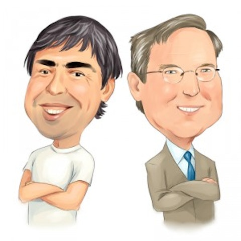 Larry Page and Eric Schmidt, Google Founders