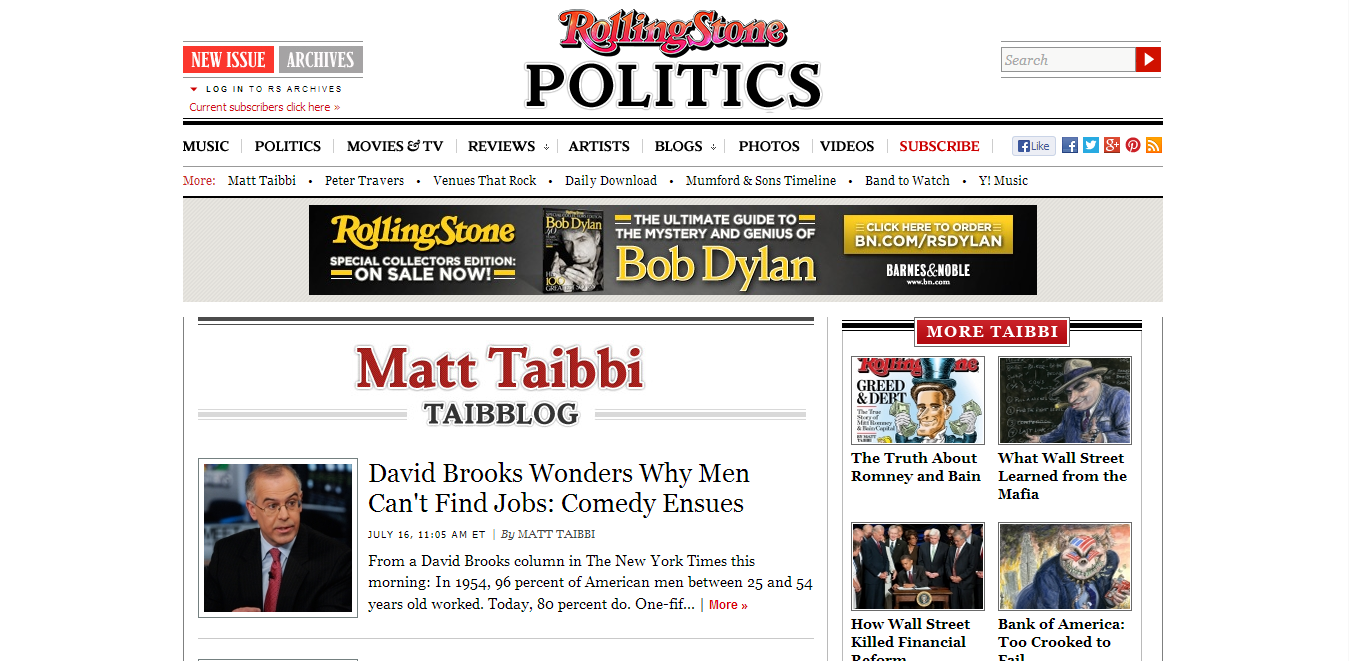Matt Taibbi (Rolling Stone)