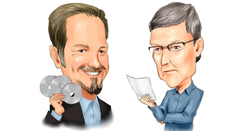 Reed Hastings and Tim Cook