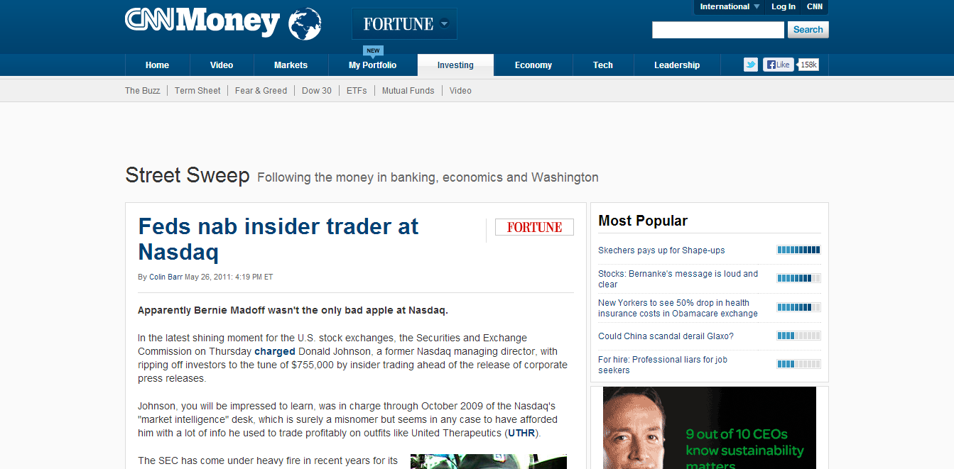 Street Sweep (CNN Money)