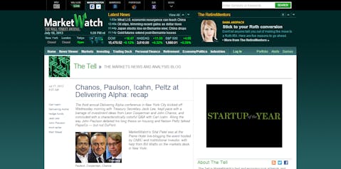 The Tell (MarketWatch)