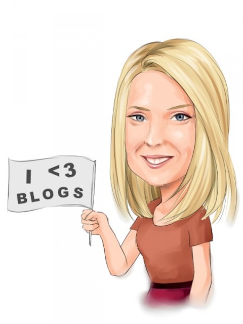 marissa mayer waving flag