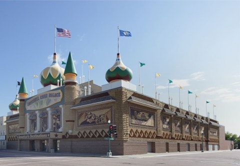 Mitchell, South Dakota Corn Palace. The original Corn Palace, ca