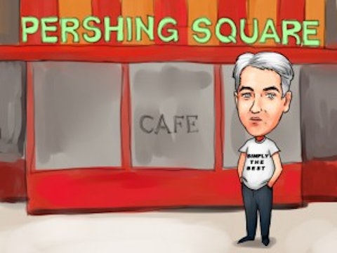 Bill Ackman in front of Perishi