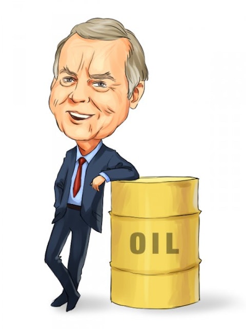 T Boone Pickens with oil bin