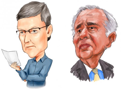 Tim Cook & Carl Icahn