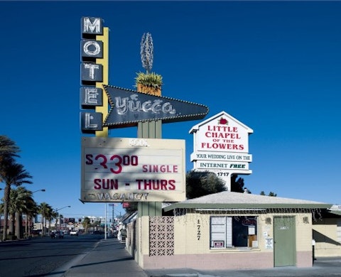 Old Motels and Historic Neon Art in Las Vegas, Nevada