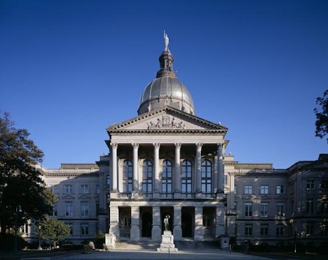 Georgia Capitol Building in Atlanta, Georgia built 1885-1889.