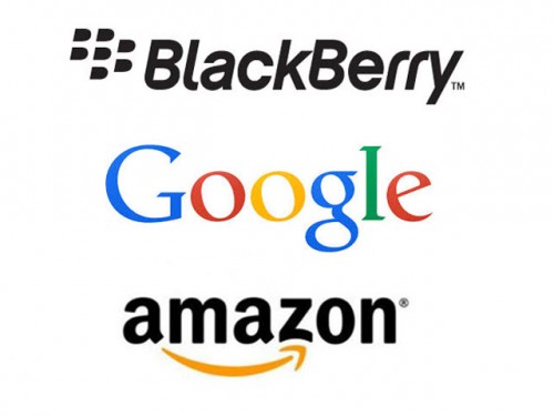 BBRY GOOGL AMZN