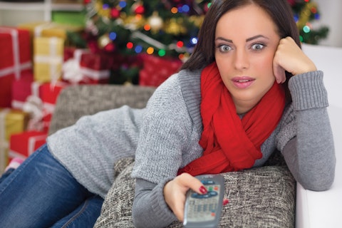 Liberty Media LMCA LMCB Liberty Interactive QVCA QVC internet woman laptop tree greeting decoration Christmas Shopping