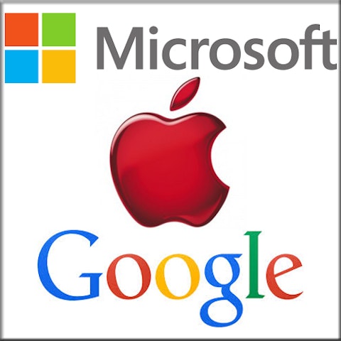 Microsoft Corporation (NASDAQ:MSFT), Apple Inc. (NASDAQ:AAPL), Google Inc (NASDAQ:GOOGL)