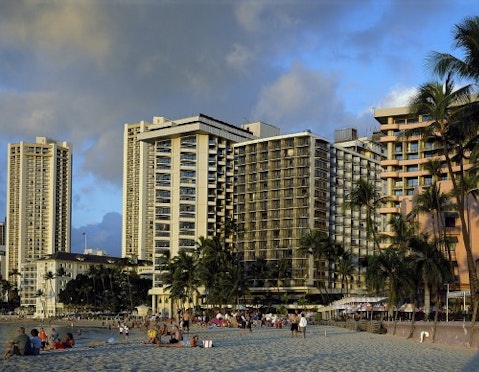 Hawai Waikiki beach Honolulu urban beach ocean