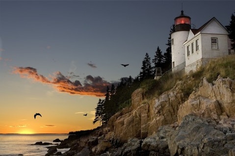 light house Maine coast