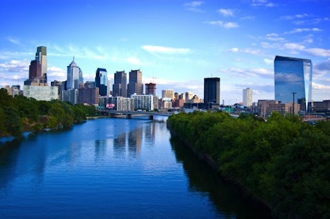philadelphia-Pensylvania, city, skyline, river