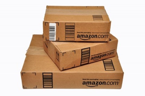 Amazon.com, Inc. (NASDAQ:AMZN), boxes, packages,isolated, delivery, shipping,