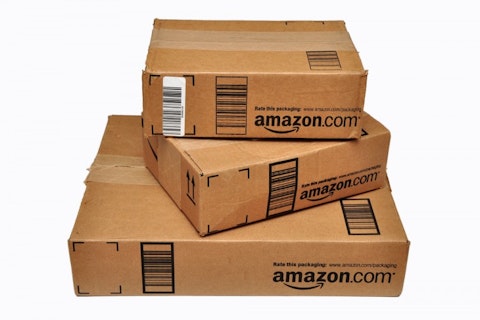 Amazon.com, Inc. (NASDAQ:AMZN), boxes, packages,isolated, delivery, shipping,