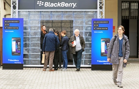 BlackBerry Ltd (NASDAQ:BBRY), BlackBerry corner, fuorisalone, people, black, editorial, mobile, design,