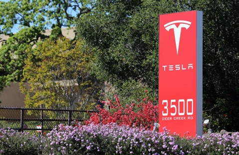 Tesla Motors Inc (NASDAQ:TSLA), Sign, logo, brand, stock, automaker, corporation