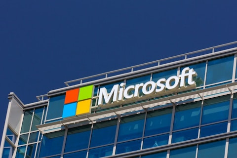 Microsoft Corporation (NASDAQ:MSFT), Logo, Sign, Building, Symbol, Microsoft corporate building