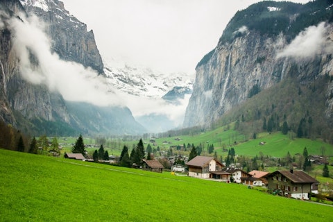 switzerland, interlaken, winter, snow, outdoor, fog, green, river, travel, view, tummabach, further, rocky, scenery, grass, lake, top, alps, forest, fallen, climb, panorama, 11 Countries with the Best Reputation in the World