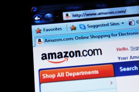 Amazon.com, Inc. (NASDAQ:AMZN), Homepage, Webiste, Close up, Online Shopping, Laptop,