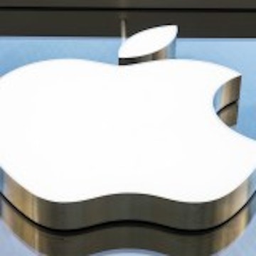 Apple Inc. (NASDAQ:AAPL), Logo, Big, Sign, Brand, Steel, White