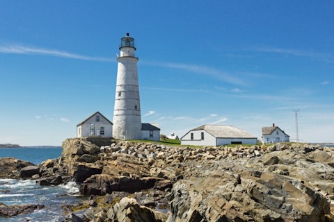brewster, island, lighthouse, day, new, panoramic, skyline, massachusetts, and, beacon, boston, lens, england, architecture, city, buildings, scenic, wide-angle, coastline, little, harbor