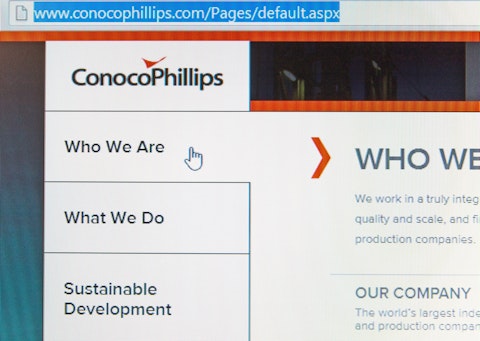 ConocoPhillips (NYSE:COP), homepage, website, oil company, logo, sign, symbol