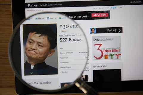 Alibaba Group Holding Ltd (NYSE:BABA), Jack Ma founder of the Alibaba group, Forbes article, Chinese