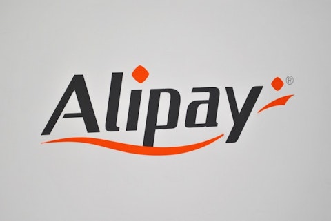 Alibaba Group Holding Ltd (NYSE:BABA), Alypay logo, sign, payment gateway, banking