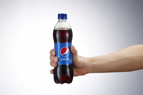 PepsiCo, Inc. (NYSE: PEP), Bottle, Pepsi, Hand holding, Isolated, Drink, Logo
