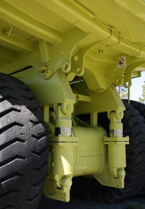 terex, titan, truck, coal, yellow, sparwood, unique, one of a kind, hydraulics, strip mining, coal mining, tire, wheel, huge, large, gargantuan