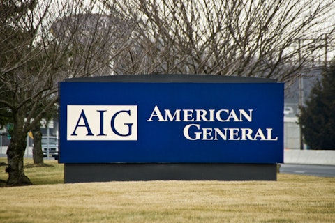 American International Group Inc (NYSE: AIG), Sign, American general, building, logo