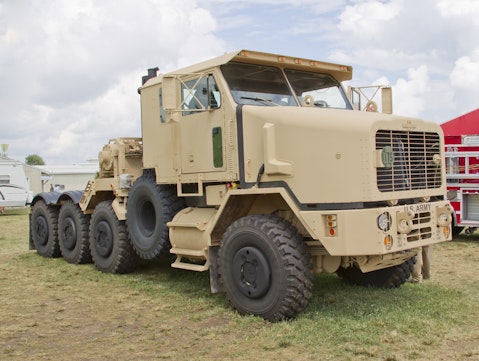 best defense stocks to buy for 2021 Oshkosh OSK Army Truck Pentagon