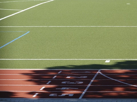 running, track, finish line