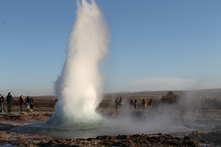 geyser, island