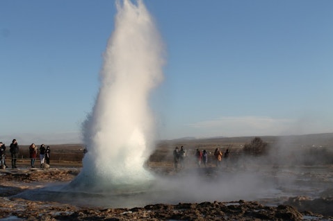geyser, island