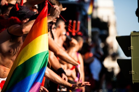 pride, gay, lgbt, human, flag, equality, israel, spain, march, activist, madrid, sexual, street, lesbian, homosexual, transsexual, express, concept, politics, celebrate, male, 11 Most Gay-Friendly Cities in the World 