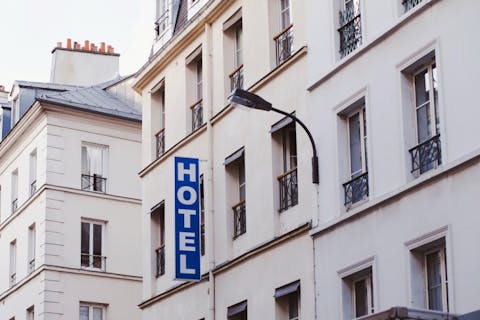 hotel, motel, view, european, hostel, basic, exterior, downtown,
