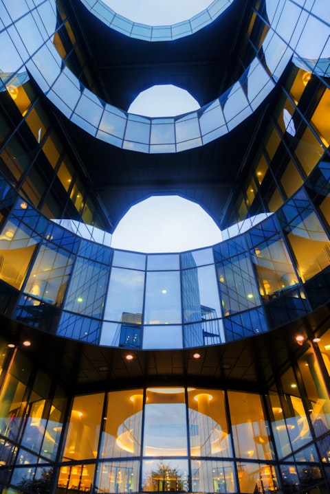 uk, windows, pwc, pricewaterhousecoopers, london, european, landmark, night, light, evening, building, modern, window, britain, futuristic, england, architecture, city, great, dawn, office, europe, facade