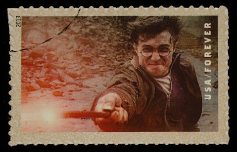 potter, daniel, jk, book, uk, rowling, fiction, stamp, order, 2013, magic, radcliffe, stain, postage, philately, used, magical, fantasy, mail, british, canceled, kingdom, tale, postmark, harry, 11 Movies That Sold The Most Merchandise