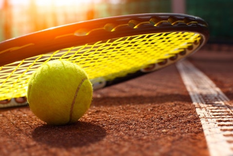 tennis, ball, clay, metaphors, court, the, individual, yellow, line, competitive, fitness, close-up, and, of, focus, selective, at, edge, competition, sports, single, sport