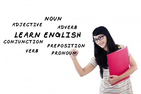 Rosetta Stone, RST, whiteboard,student writes english language, learning, teaching shutterstock_212760592