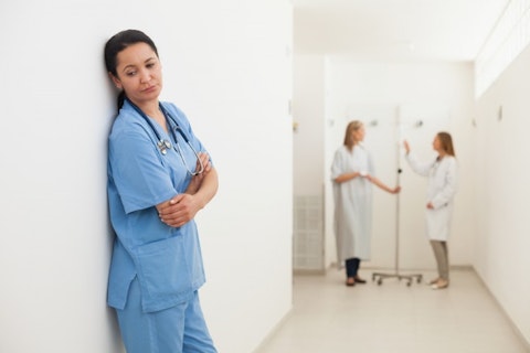 sad, doctor, upset, hallway, patient, way, troubled, medical, examination, healing, misery, wrath, rage, unhappiness, clinic, affronted, stethoscope, bleakness, depressed, 11 Worse States to Be A Nurse