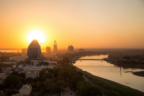 sudan, khartoum, river, nile, aerial, club, nobody, tropical, white, travel, horizontal, urban, south, evening, africa, dusk, twilight, building, african, famous, architecture, city, blue, sunset, boat, bridge, landscape, juba, capital, 11 Most Expensive Countries in Africa