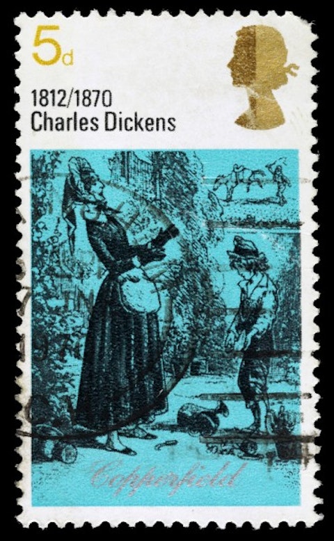 david, copperfield, literature, closeup, dickens, charles, stamp, queen, crown, old, one, used, macro, historic, cancelled, charles dickens, author, england, english, paper, british, 7 Easiest Dickens Novel To Read First