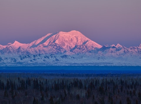 alaska, clouds, denali, foraker, landscape, mount, mountain, national, nature, outdoors, park, range, state, sunrise, sunset, wilderness, winter 11 Tallest Mountains in North America
